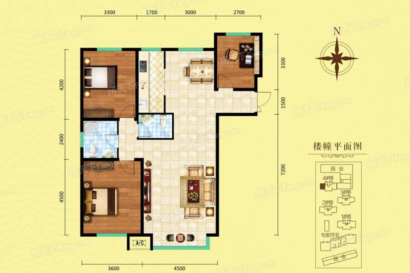 包头装修方案包头奥林1号131.44㎡