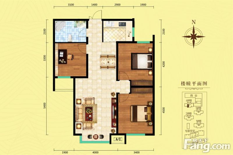 包头装修方案包头奥林1号111.61㎡