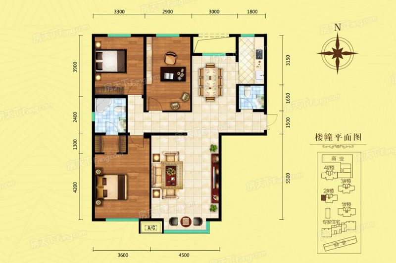 包头装修方案包头奥林1号141.89㎡