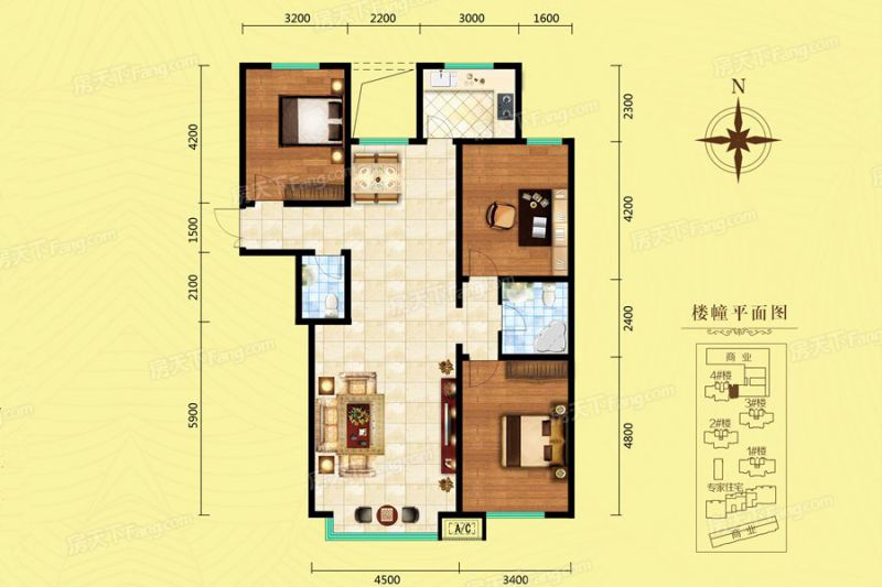 包头装修方案包头奥林1号143.70㎡