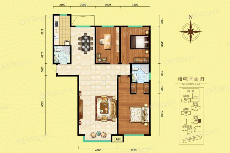 包头装修方案包头奥林1号167.87㎡