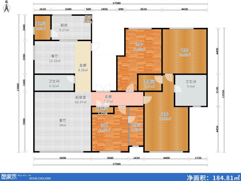 包头装修方案包头总部经济园246㎡