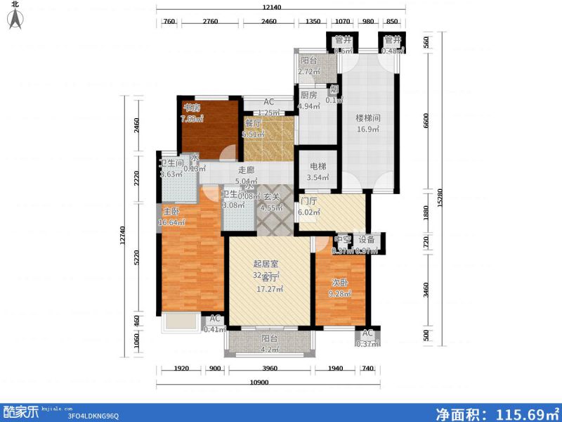 包头装修方案包头燕赵锦河湾171㎡